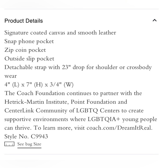 Pride signature phone crossbody new - Picture 6 of 6
